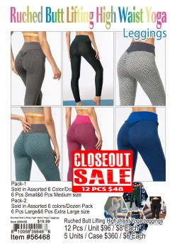 Ruched Butt Lifting High Waist Yoga Leggings